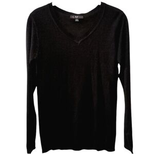 Myth Black V-Neck Sweater Black Size Medium Juniors